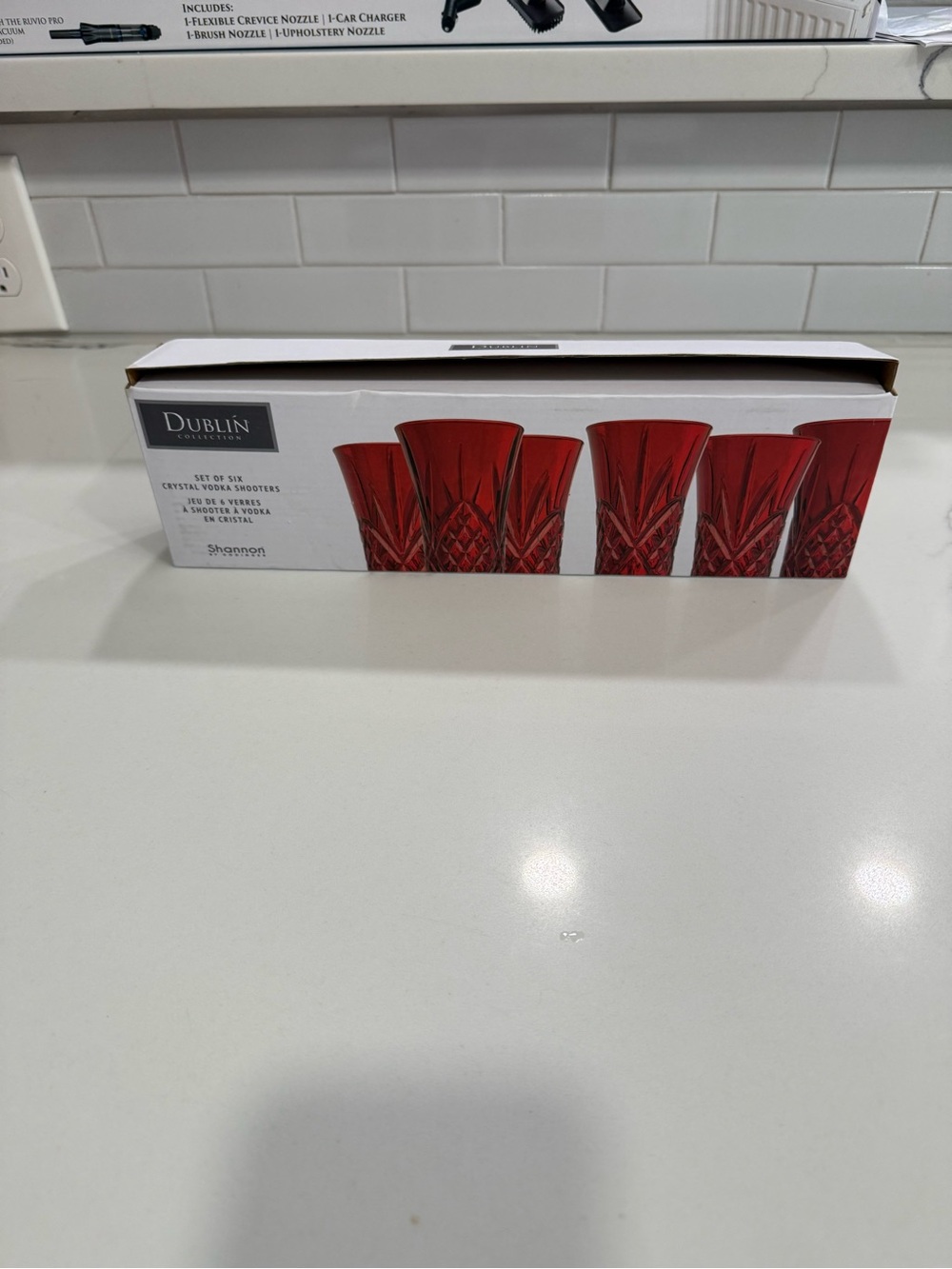 New Dublin Collection Set of 6 Crystal Vodka Shooters